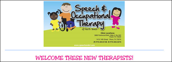 New Therapists at Speech and Occupational Therapy of North Texas